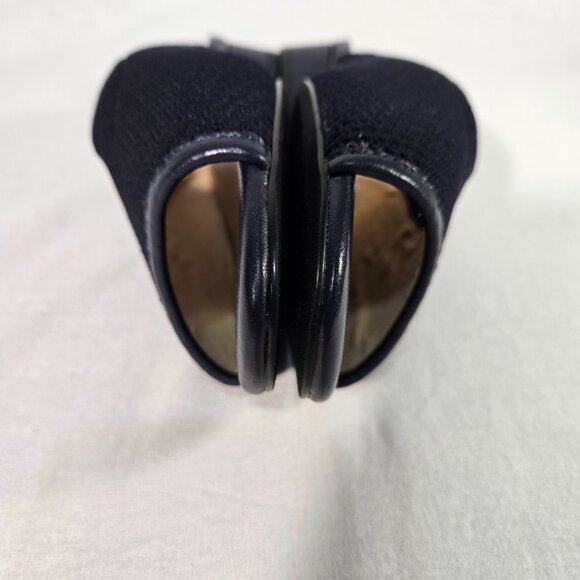 VANELi Finn Minimalist Comfort Blue Stretch Knit Open Toe Heels Size 9.5M New! - Picture 7 of 16